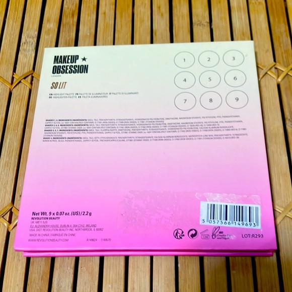 💋👁️MAKE UP OBSESSION SO LIT Face Makeup Contour & Highlight Palette W/Mirror - Picture 4 of 4